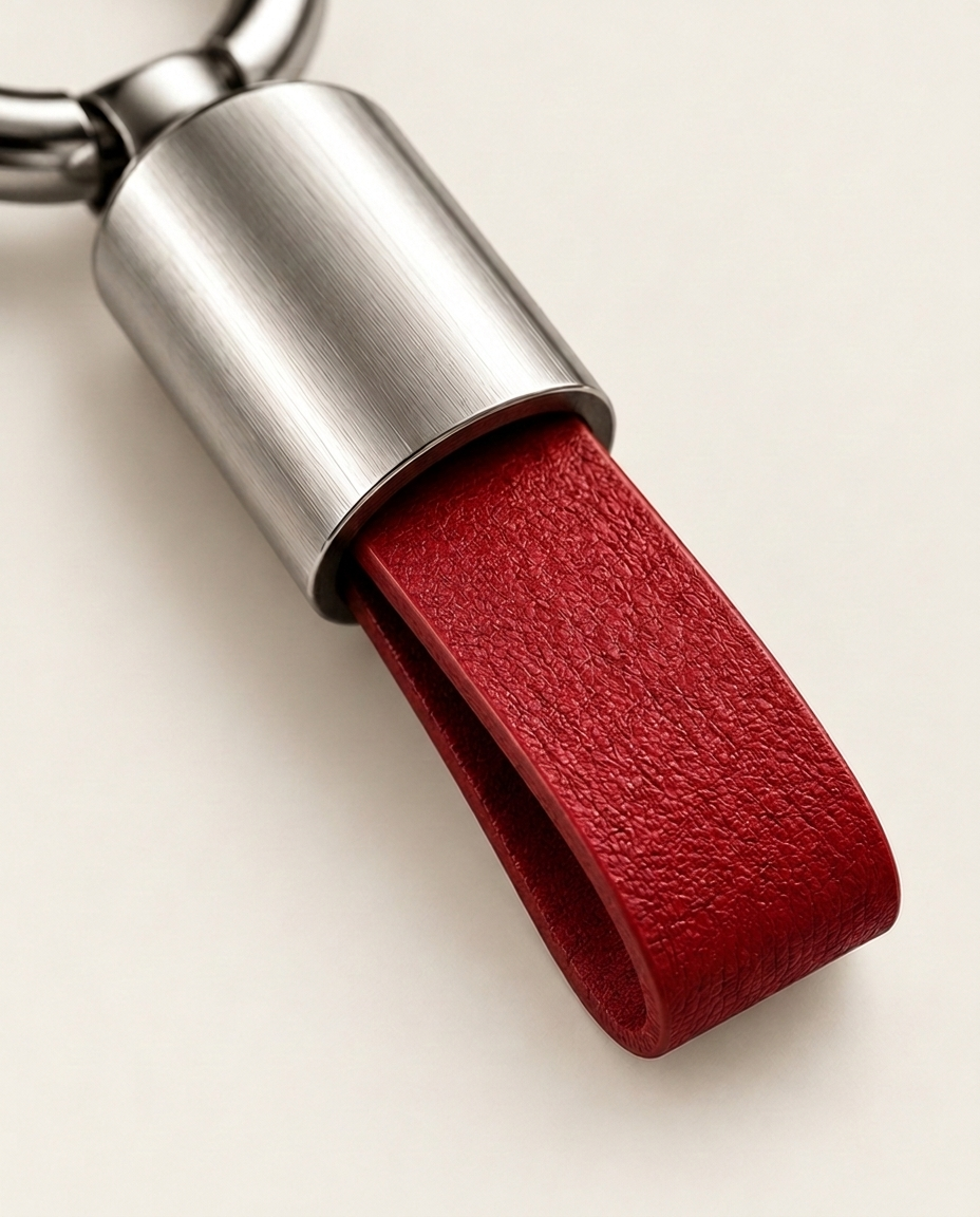 The Bezelle Keychain, Rouge/Noir